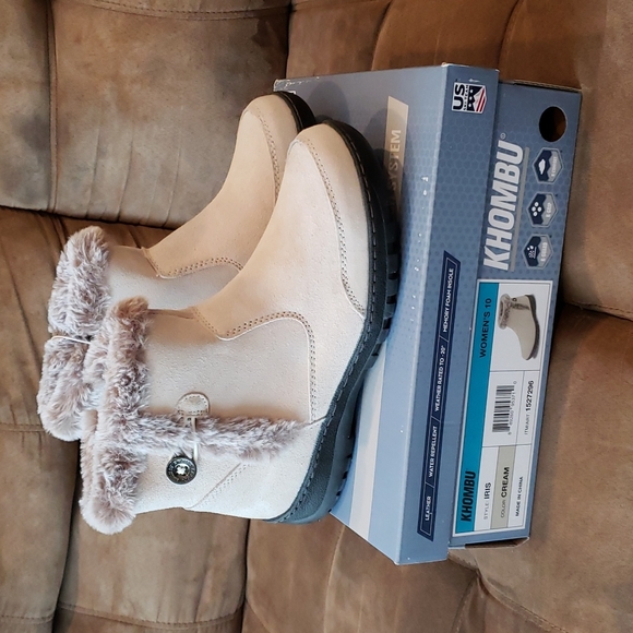 Khombu Women Boots, Size 10 Color Cream - Picture 3 of 10
